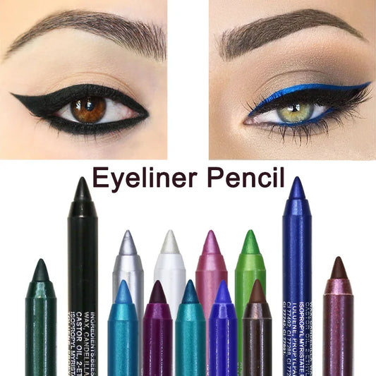 Makeup Long-lasting Not Blooming Eyeliner Pencil Waterproof Pigment Eyeshadow Eye Liner Pen Women Fashion Color Make Up Tools