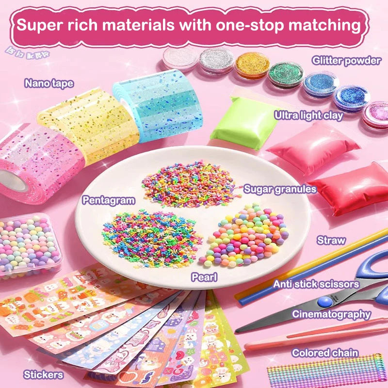 DIY Craft Pinch Toy Making Blowable Bubble Tape Non-marking Double-sided Adhesive Reusable Color High Sticky Nano Tape