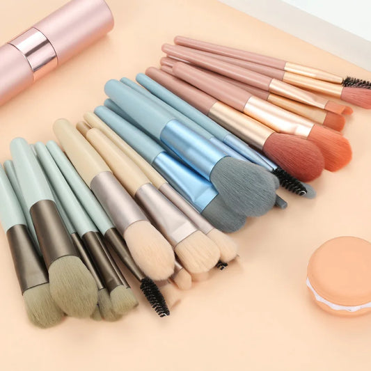 8Pcs Professional Makeup Brushes Set Cosmetic Powder Eye Shadow Foundation Blush Blending Concealer Beauty Make Up Tool Brushes