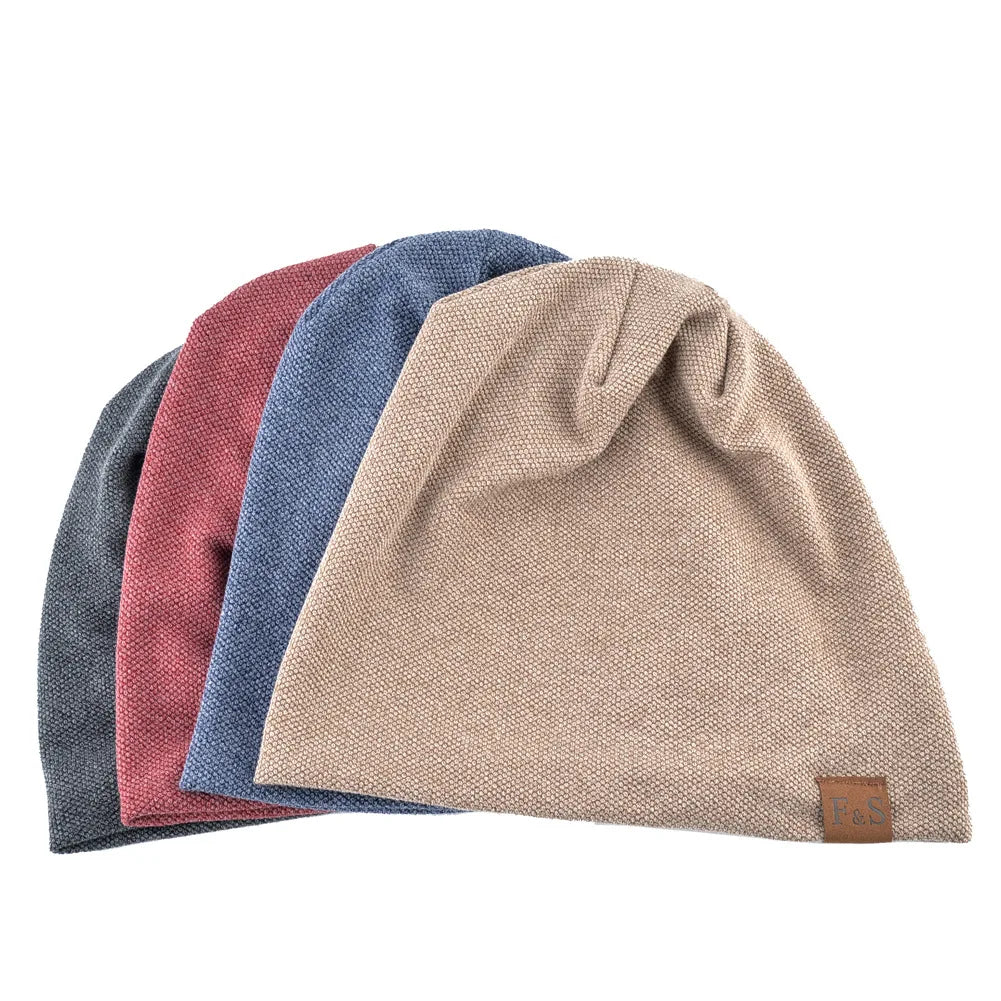 1pcs Warm Knitted Beanie Hat For Men And Women - Fashionable SolidHip-hop Style