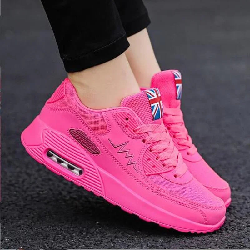 2024 Autumn Fashion Air Platform Sneakers Women's Lace Up Wedge Women Casual Sport Shoes for Women Comfort Travel Shoes Mujer