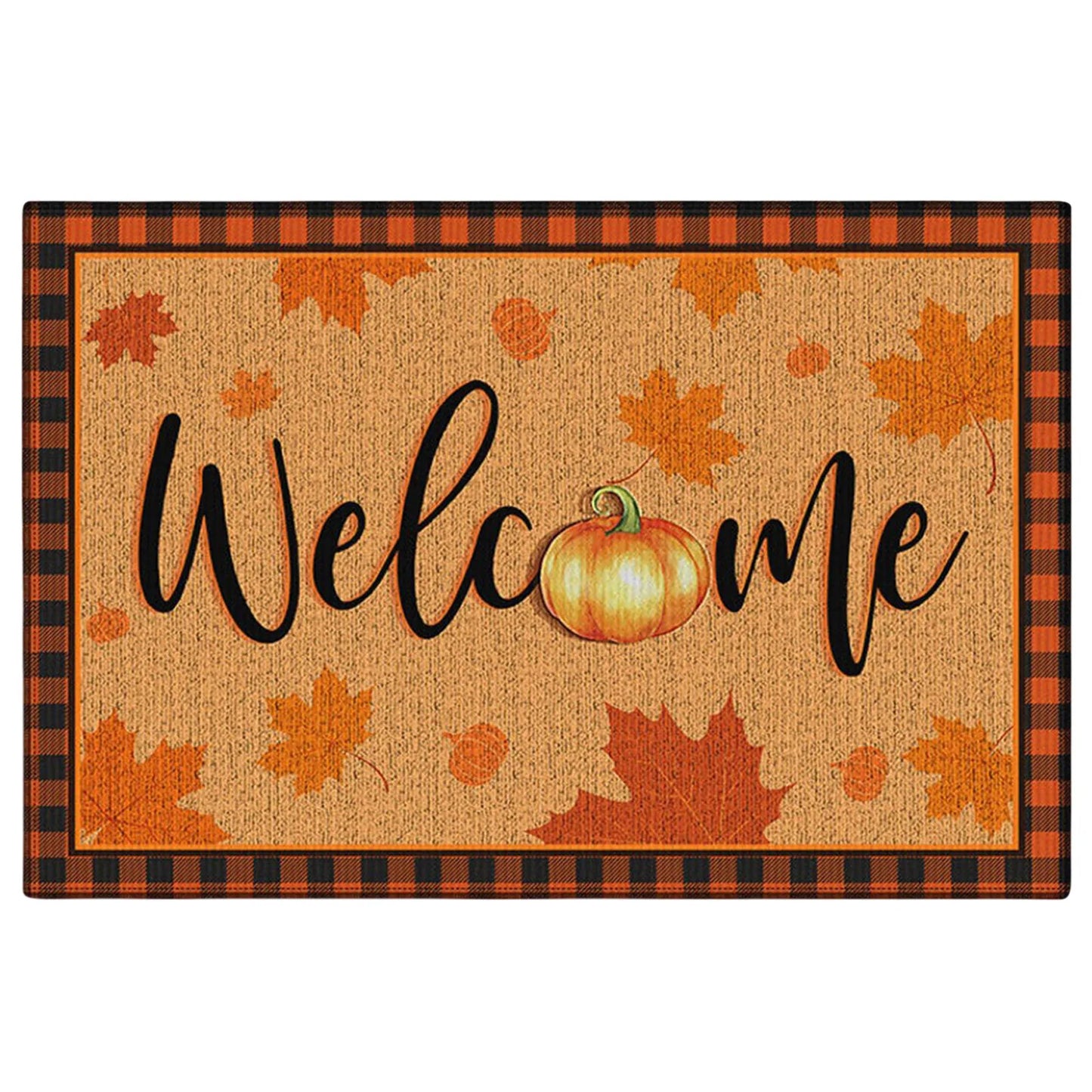 Welcome Entrance Doormats Christmas Letter Home Autumn Fall Dwarf Front Door Mat Carpet Floor Mat Dekor