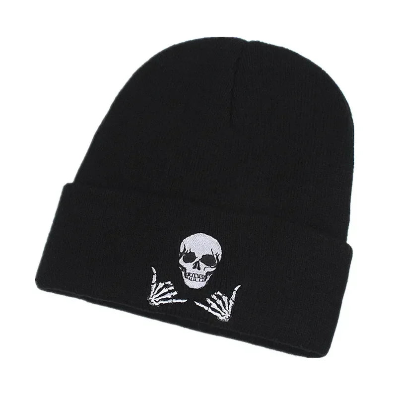 SHATANGJU Women's Beanies Knitted Hat Embroidered Skullies Hat Cap Autumn Winter Warm Acrylic Ski Hat for Women Men Dropshipping