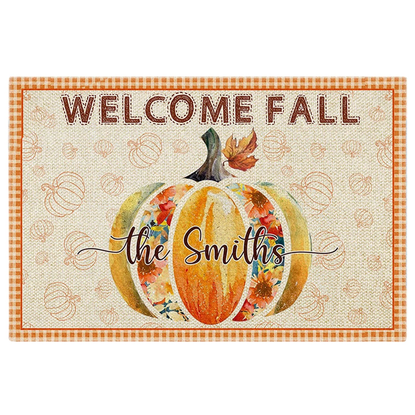 Welcome Entrance Doormats Christmas Letter Home Autumn Fall Dwarf Front Door Mat Carpet Floor Mat Dekor