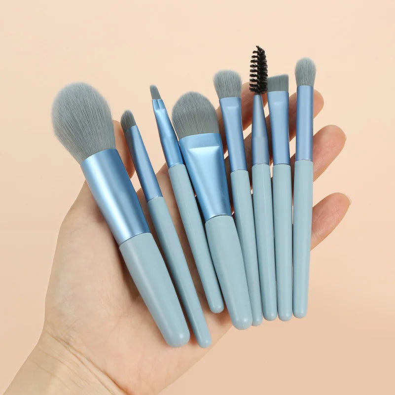 8Pcs Professional Makeup Brushes Set Cosmetic Powder Eye Shadow Foundation Blush Blending Concealer Beauty Make Up Tool Brushes